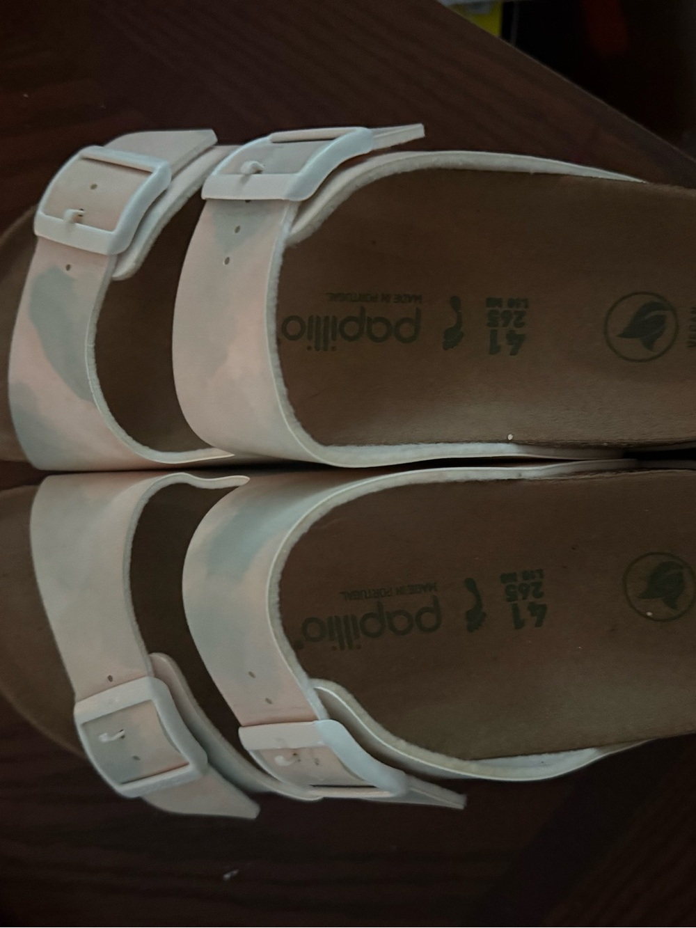 Birkenstock White Double-Buckle Sandals